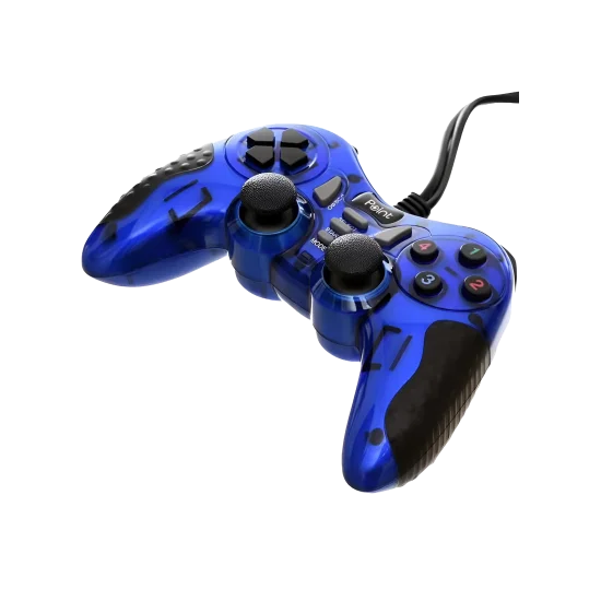 Game Pad Wired USB Double Point PT-600D BLUE